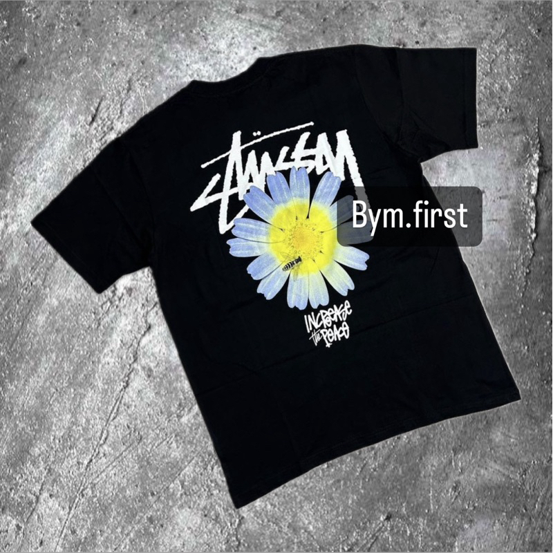 BYM KAOS STUSSY FLOWERS KAOS STUSSY SUNFLOWER KAOS STUSSY LION