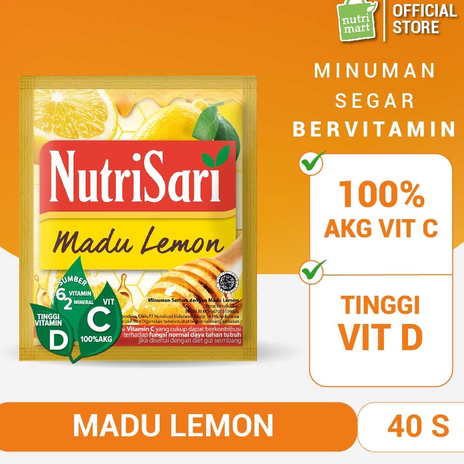 

Sale NutriSari Madu Lemon 4 Sachet Minuman Buah Vitamin C