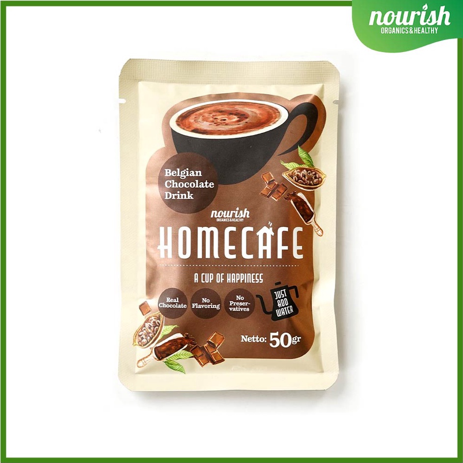 

Ready Homecafe Belgian Chocolate Drink Minuman Siap Seduh 5gr