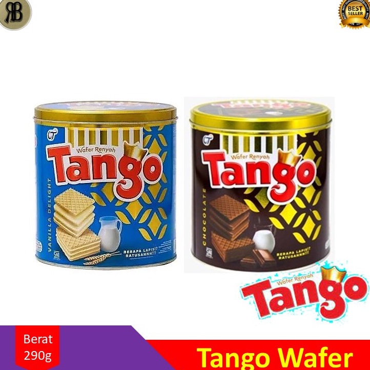 

Best Tango wafer kaleng coklat 29gr Tanggo Vanilla Chocolate Can