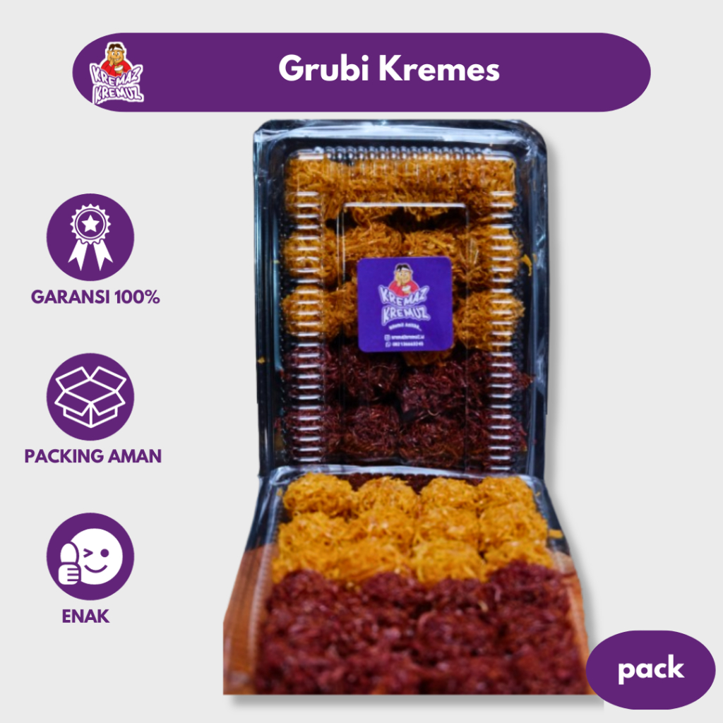 GRUBI KREMES UBI UNGU / BOLA UBI KREMES MANIS PACK