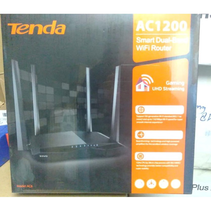 Terlaris TENDA AC6 AC12 Smart DualBand WiFi Wireless Router V5