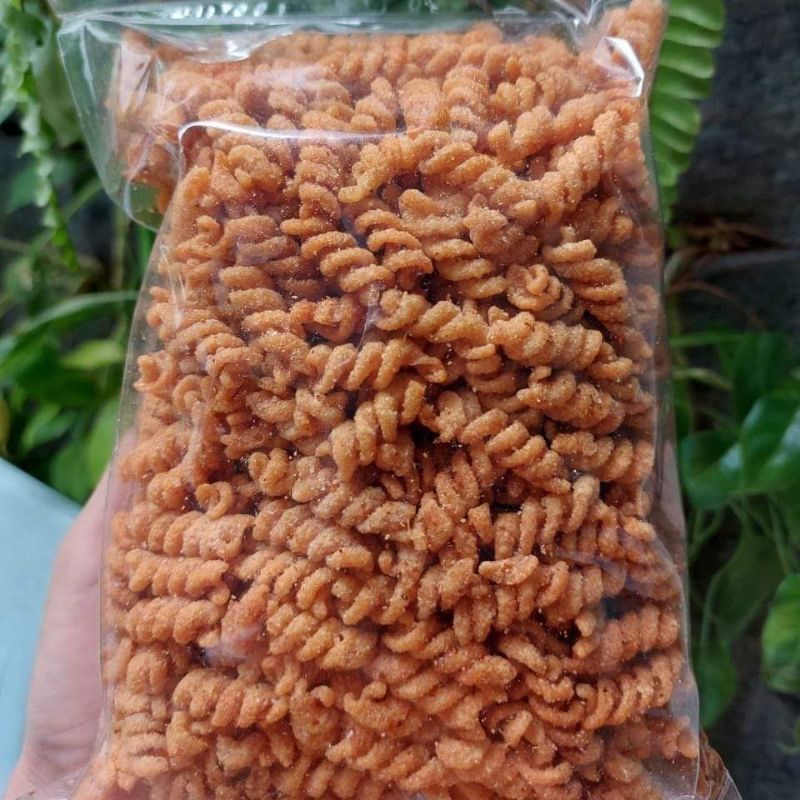 

250gram makaroni spiral pedas balado daun jeruk