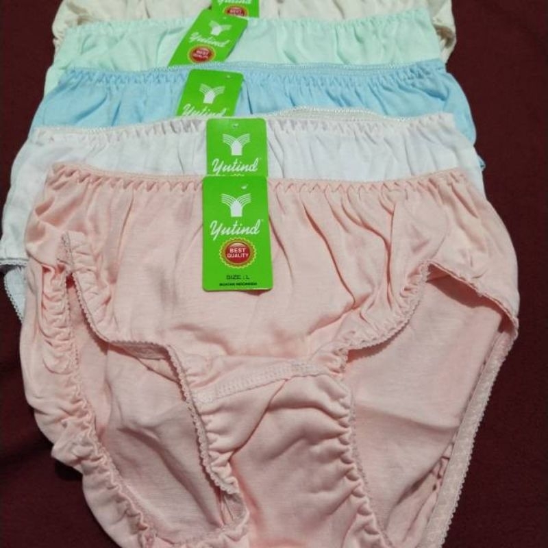 12pc Celana Dalam Wanita Yutind 022 Karet Zigaz / Cd Wanita Yutind Lusinan