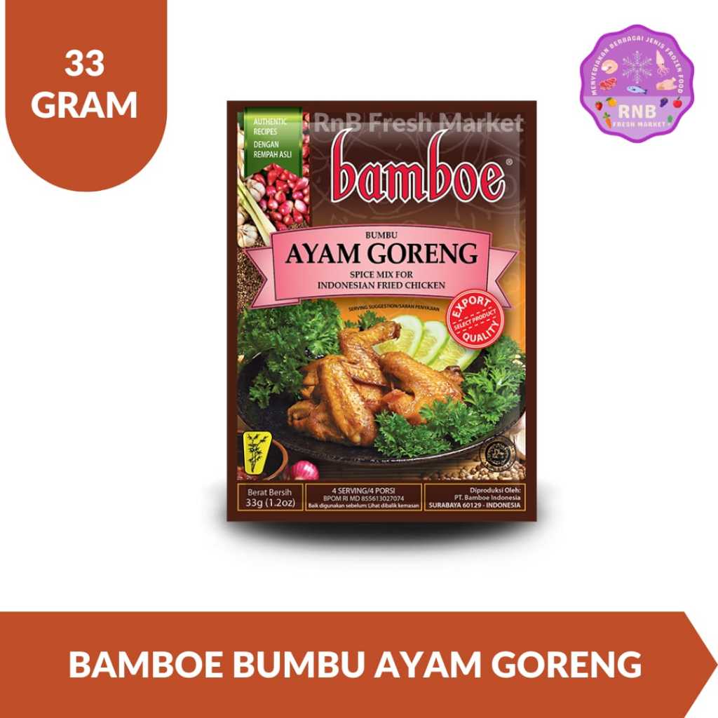 

Bamboe Bumbu Ayam Goreng Netto 33 Gram