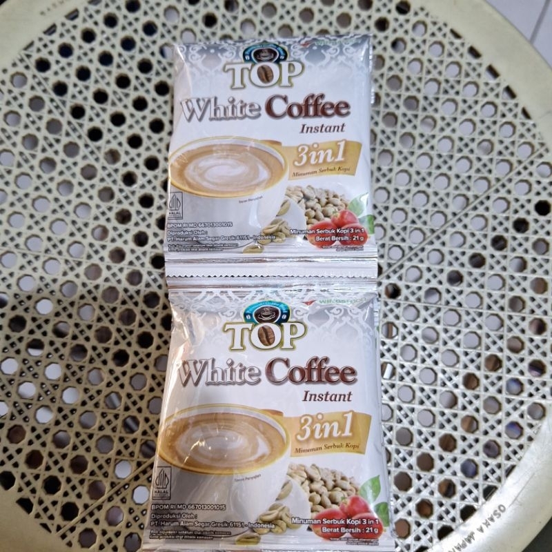 

kopi top white coffee 1 renteng isi 12 pcs