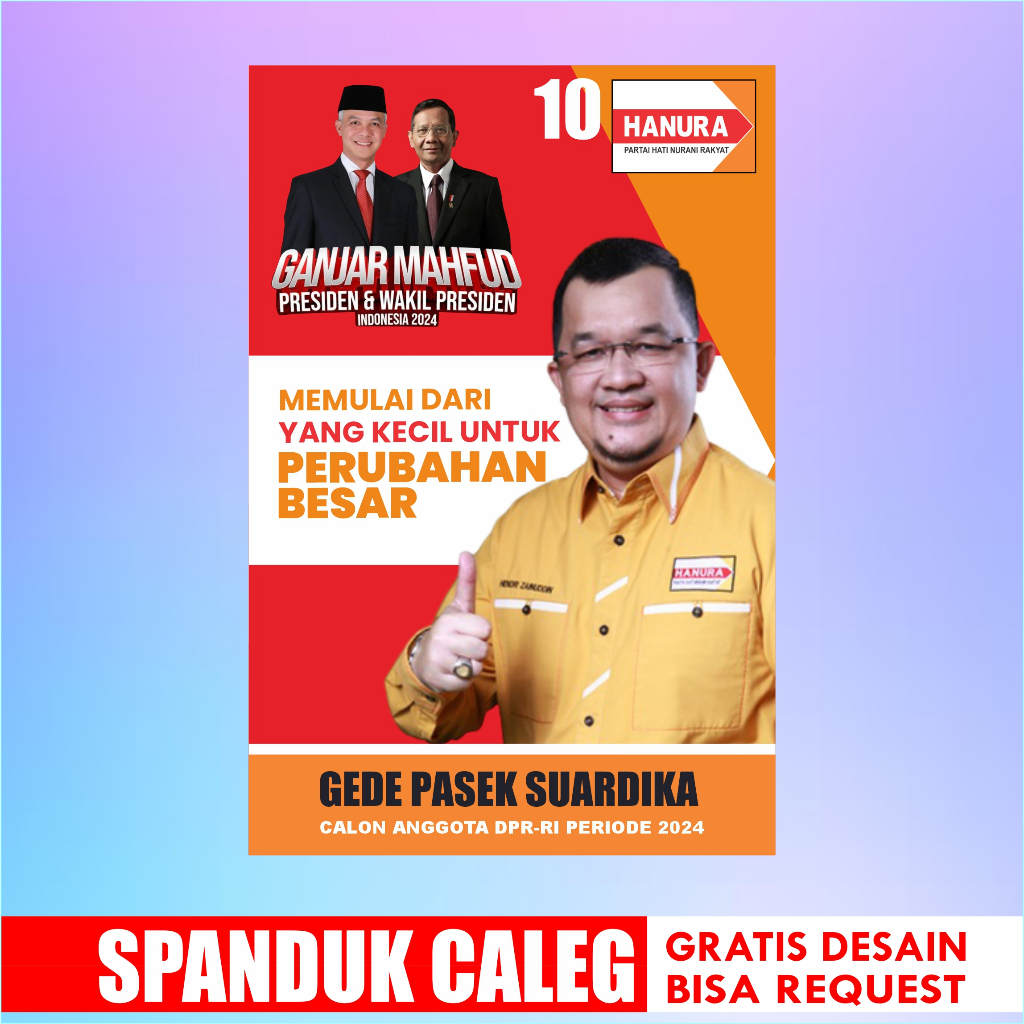 Spesialis Caleg] Spanduk Banner Caleg Hanura