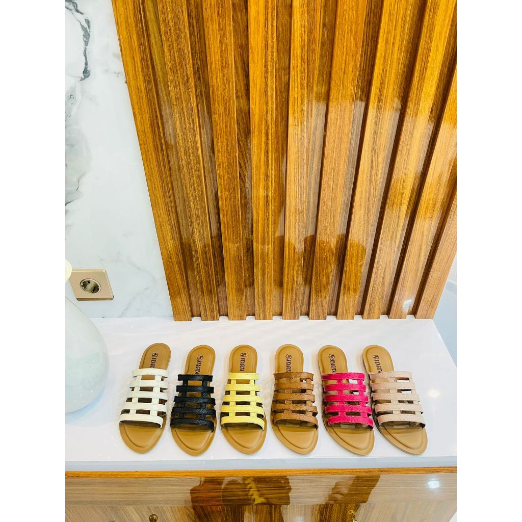 SANDAL KULIT WANITA MODEL PAGAR AQUILA - TOKO SYAGITA KULIT ASLI GARUT