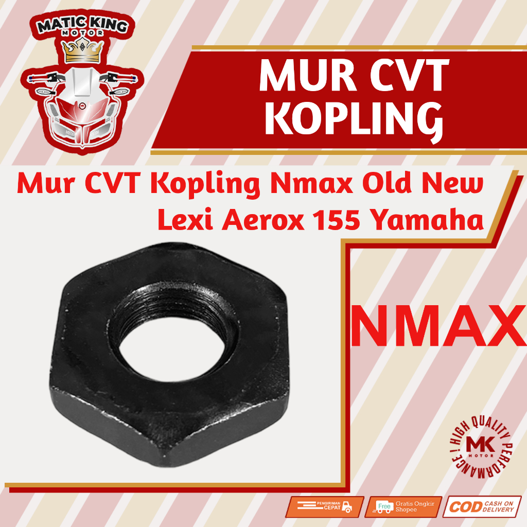 Baut Mur Mangkok Rumah Kampas Ganda Kopling Pulley Pully Belakang Nmax Aerox Lexi Mio M3 S Z FreeGo 
