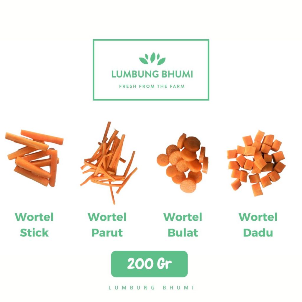 

Wortel Potong Sayur 200 Gr - Lumbung Bhumi