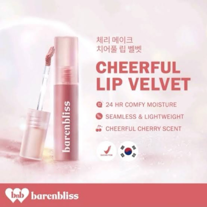 BNB BARENBLISS CHEERFUL LIP VELVET
