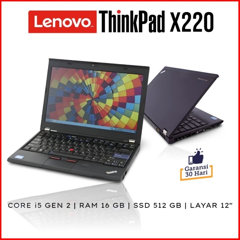 Laptop Lenovo Thinkpad x201 X220 Core i5 RAM 8 GB SSD