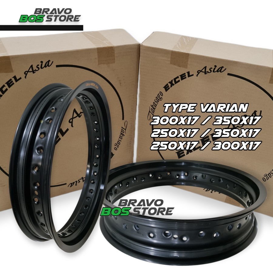 Velg Jari Jari/Lingkaran Rim Takasago Excel Asia Ring 17 Lebar 250 300 350 Satuan/Set Original 100% 