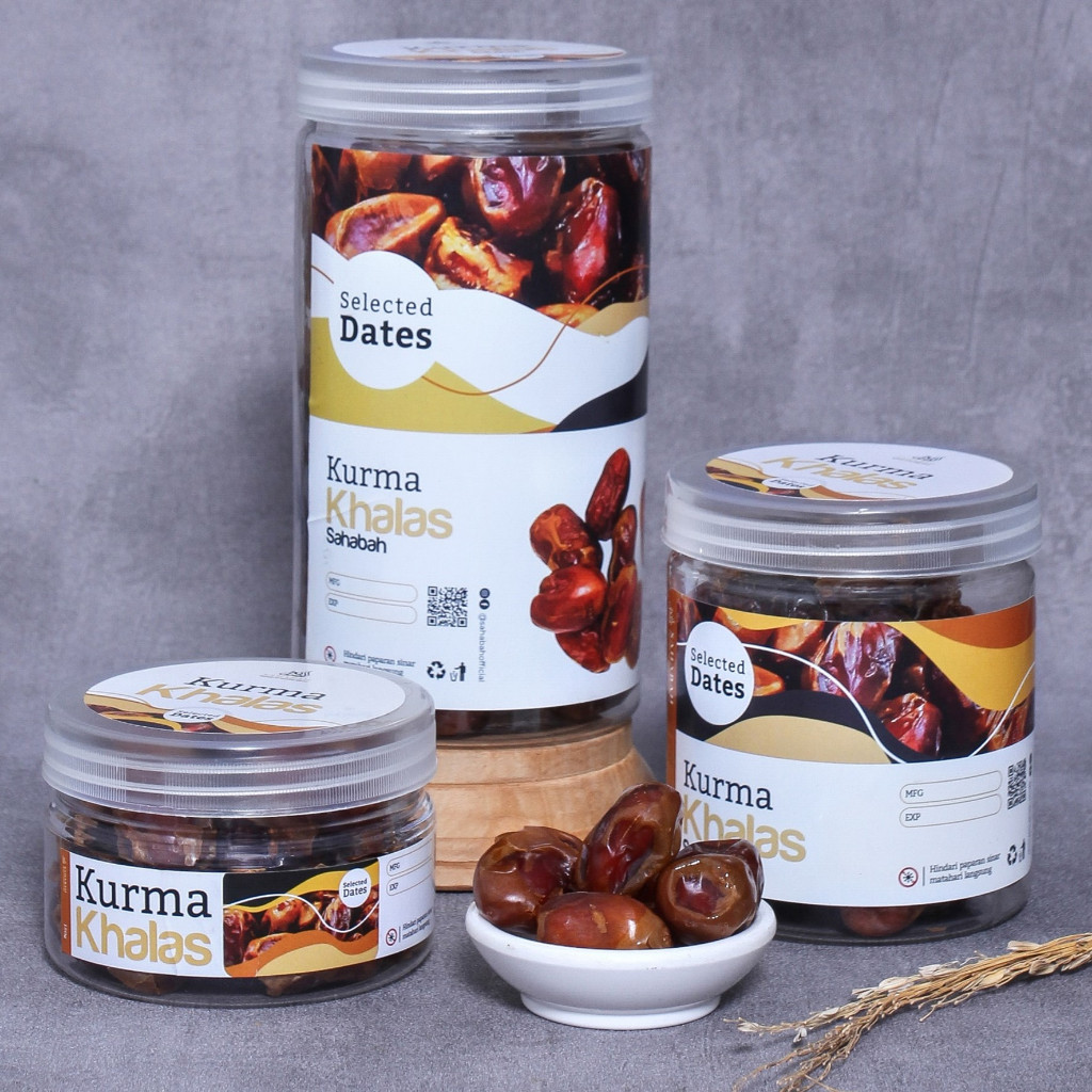 

Kurma Khalas 500gr Premium/Kurma Kholas/Kurma Khalas Mesir/Khalas Saad