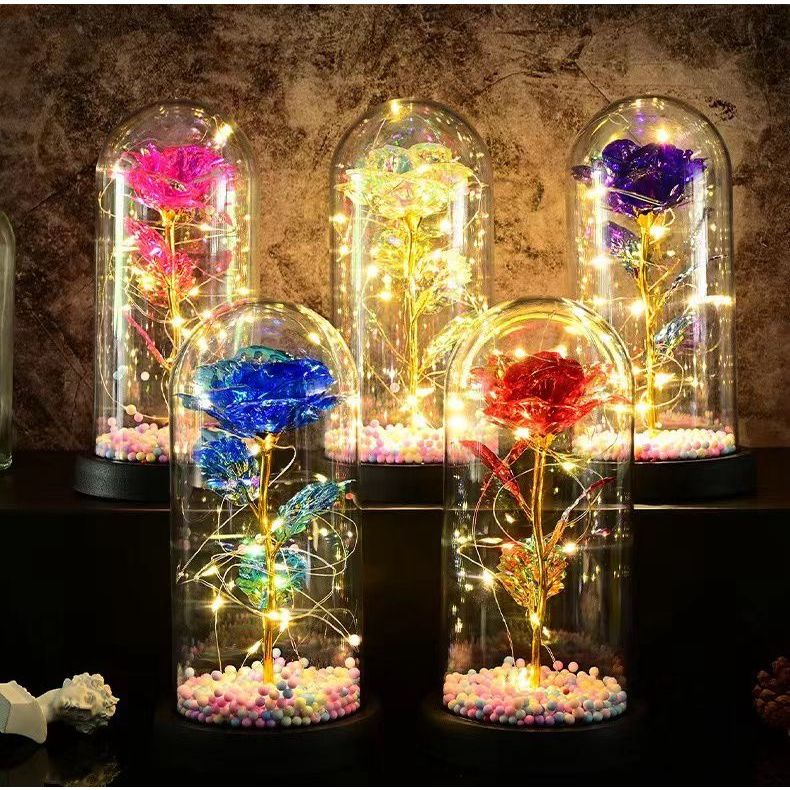 # HJ # LAMPU HIAS LED BUNGA MAWAR DEKORASI BEAUTY AND THE BEAST ROSE / BUNGA MAWAR LAMPU LED DEKORAS