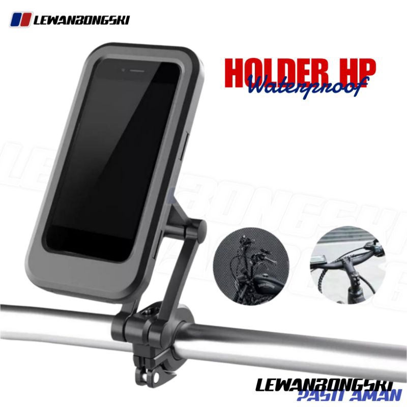 phone holder waterproof sepeda motor beat mio scoopy supra nmax anti air waterpoof antibocor