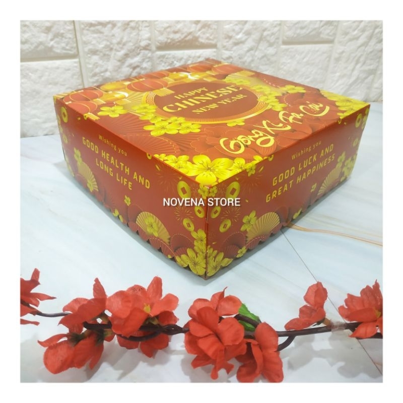 

BOX IMLEK SIZE 20x20x8cm/DUS KADO KOTAK HAMPERS CNY