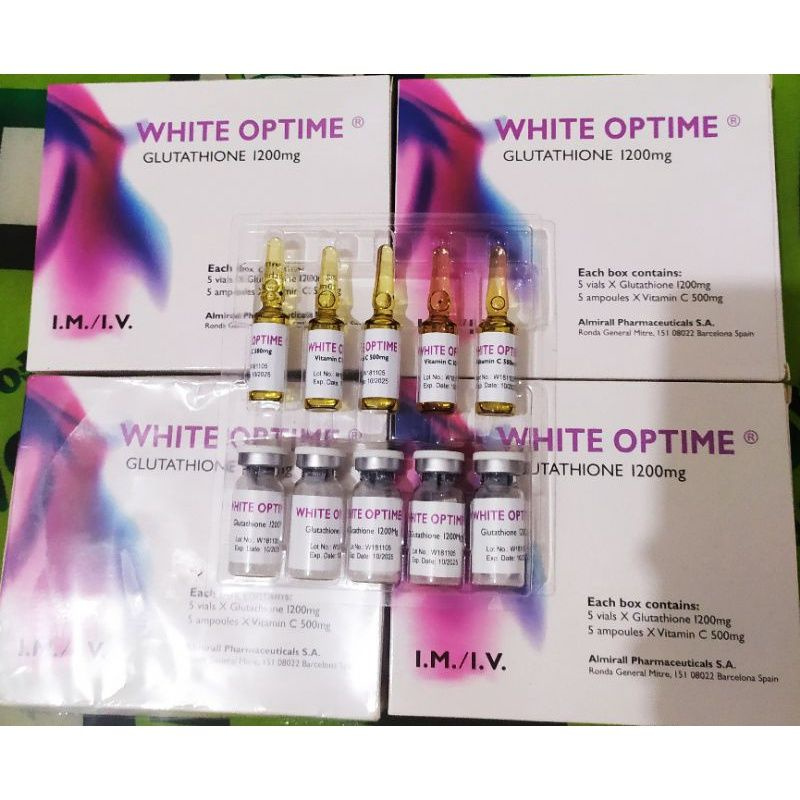 White optime glutathione 1200mg