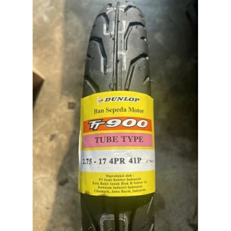 BAN MOTOR BEBEK DUNLOP RING 17 275 250 TUBETYPE