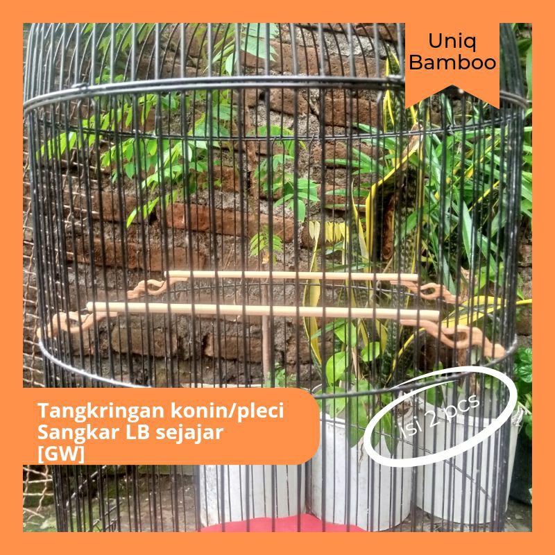 Tangkringan konin/pleci uk.sangkar LB sejajar [GW]