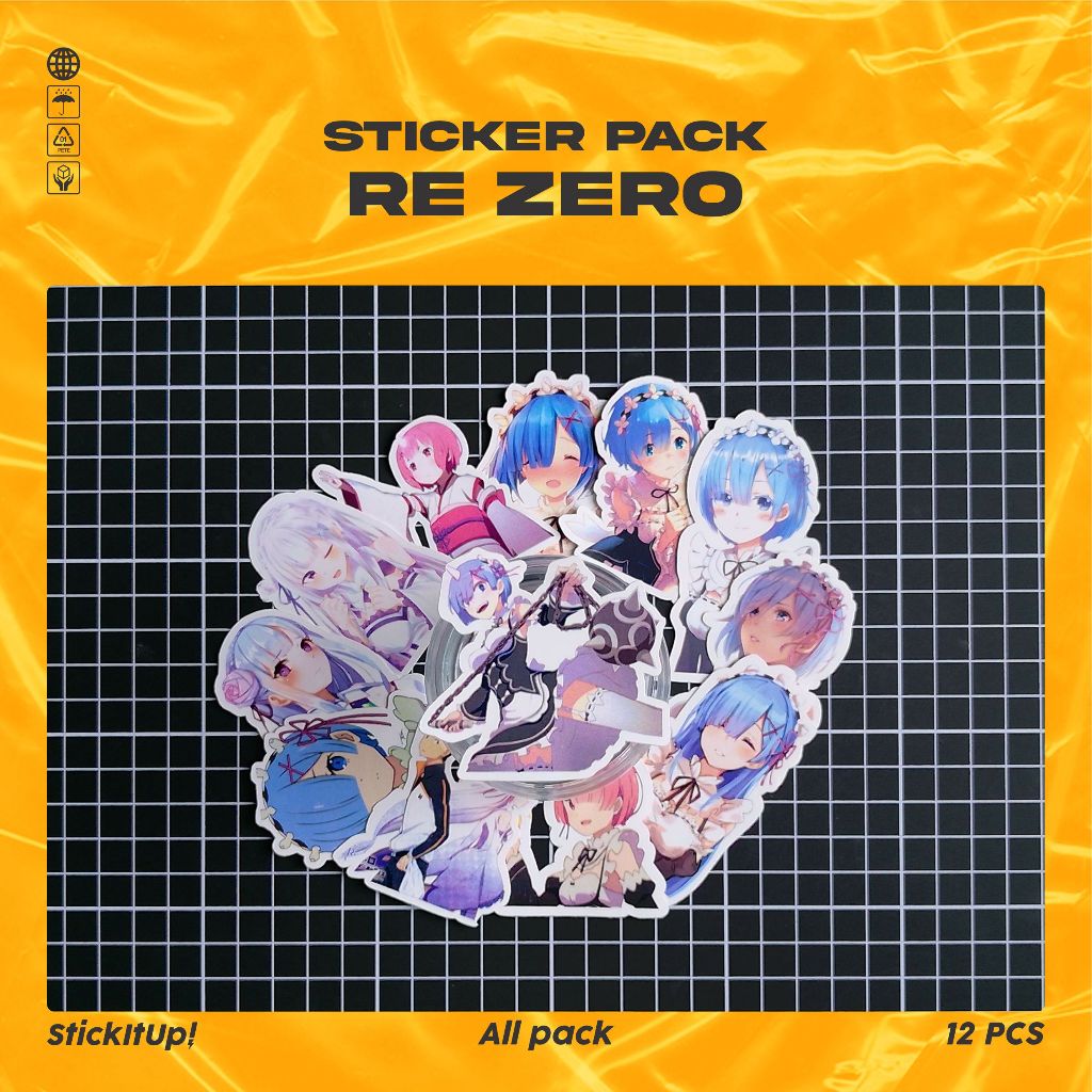 

COD✨ StickItUp Stiker Pack Anime Re: Zero Starting Life In Another World Lucu Colorfull Keren Untuk Koper Laptop Skateboard