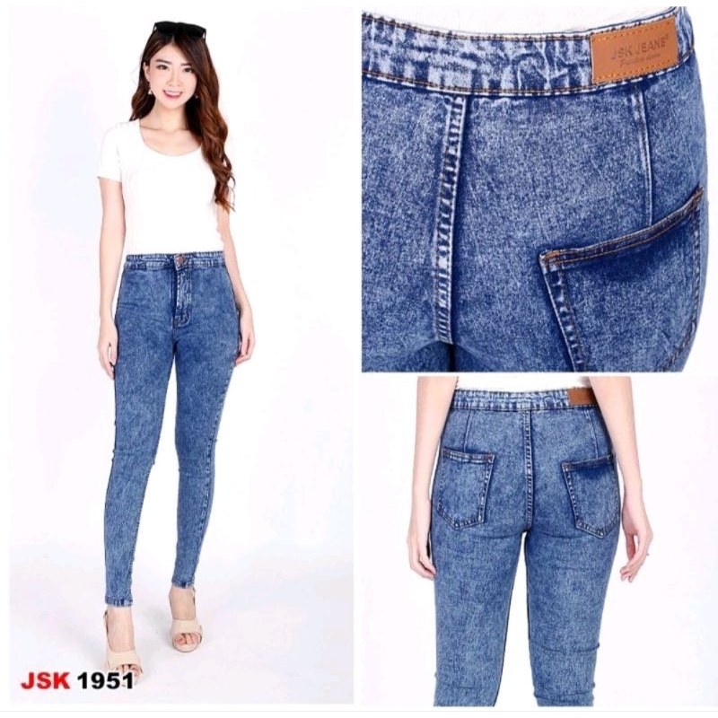 RA JEANS - CELANA HIGHWAIST JEANS PENSIL SKYNNY  POLOS