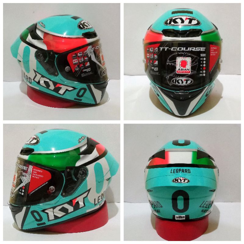 Helm KYT TT Course Dalla Porta Leopard