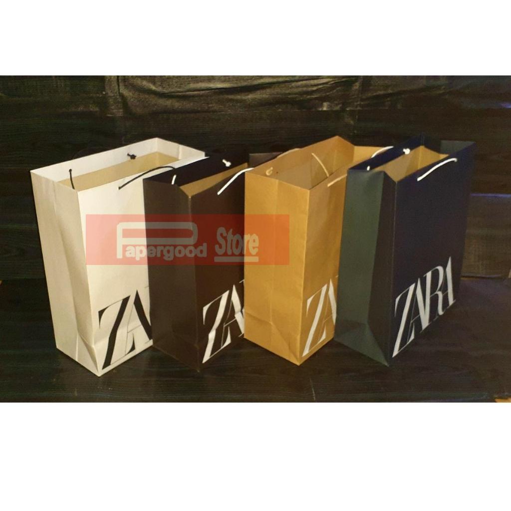 Paper bag Zara Medium 33 x 26 x 12