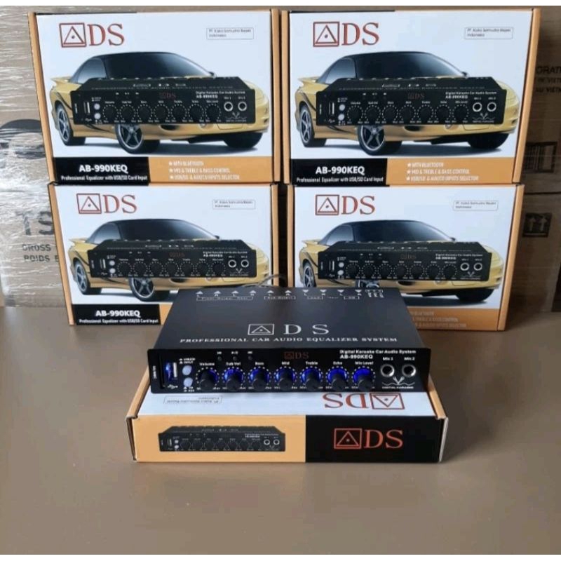 Parametrik Equalizer Bluetooth Ads Ab 990KEQ Preamp Equalizer