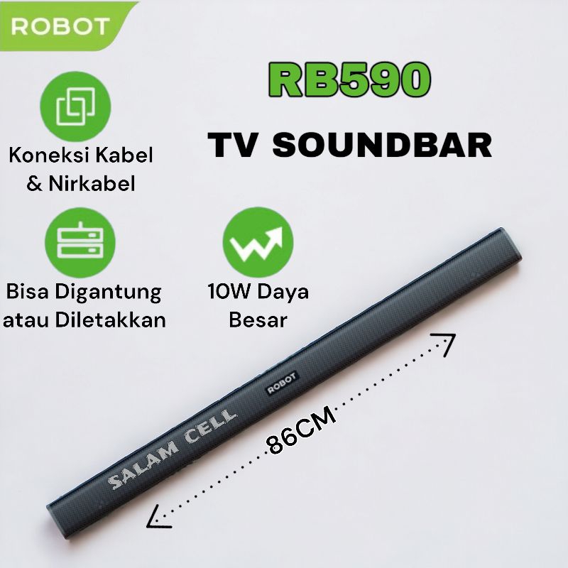 Soundbar Robot RB590 Bluetooth 5.3 Home Theater Soundbar Tv Original Garansi Resmi