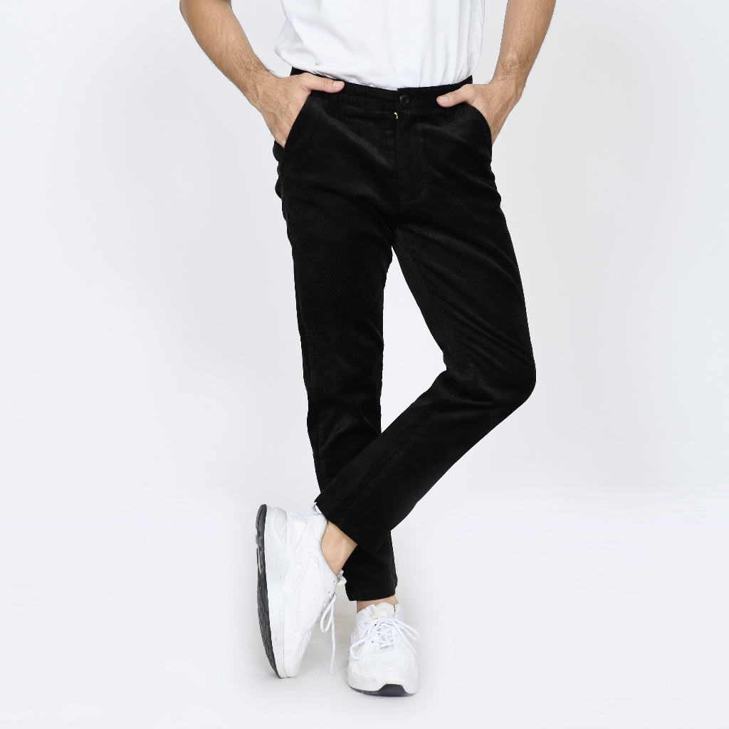 celana corduroy pria corduroy ankle pants