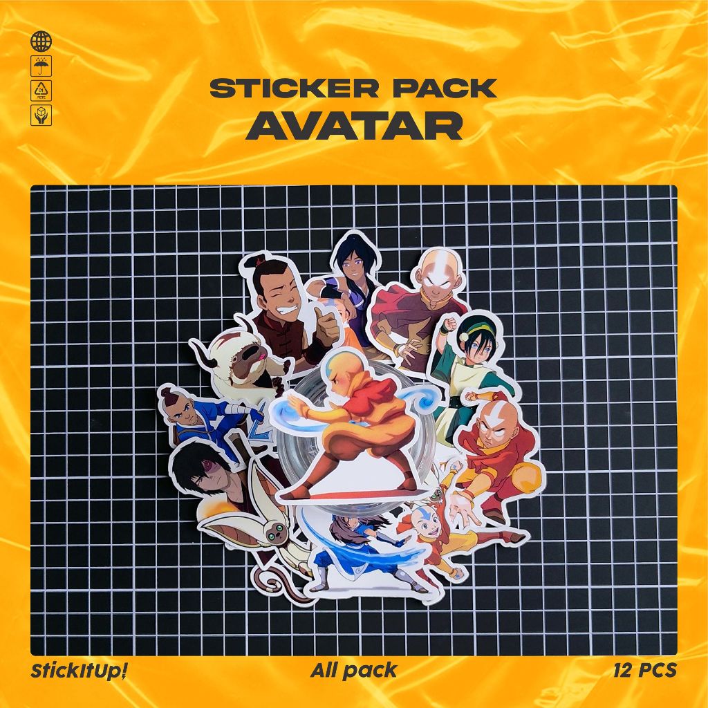 

COD✨ StickItUp Stiker Pack Kartun Avatar The Last Airbender Colorfull Keren Untuk Koper Laptop Skateboard