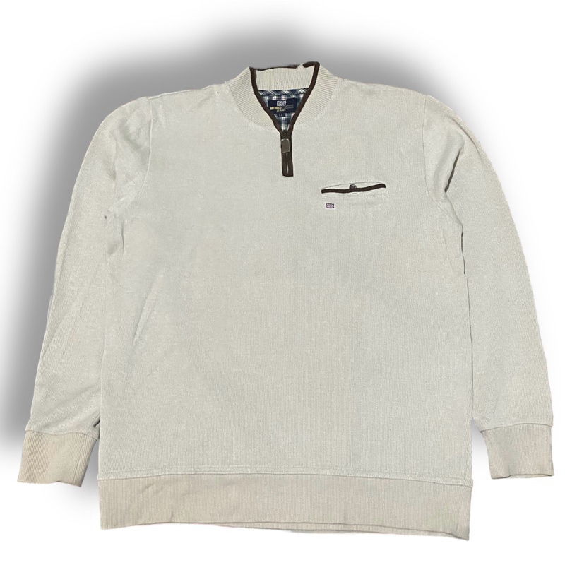 MICHIKO LONDON Crewneck Halfzip Tartan Coksu Preloved