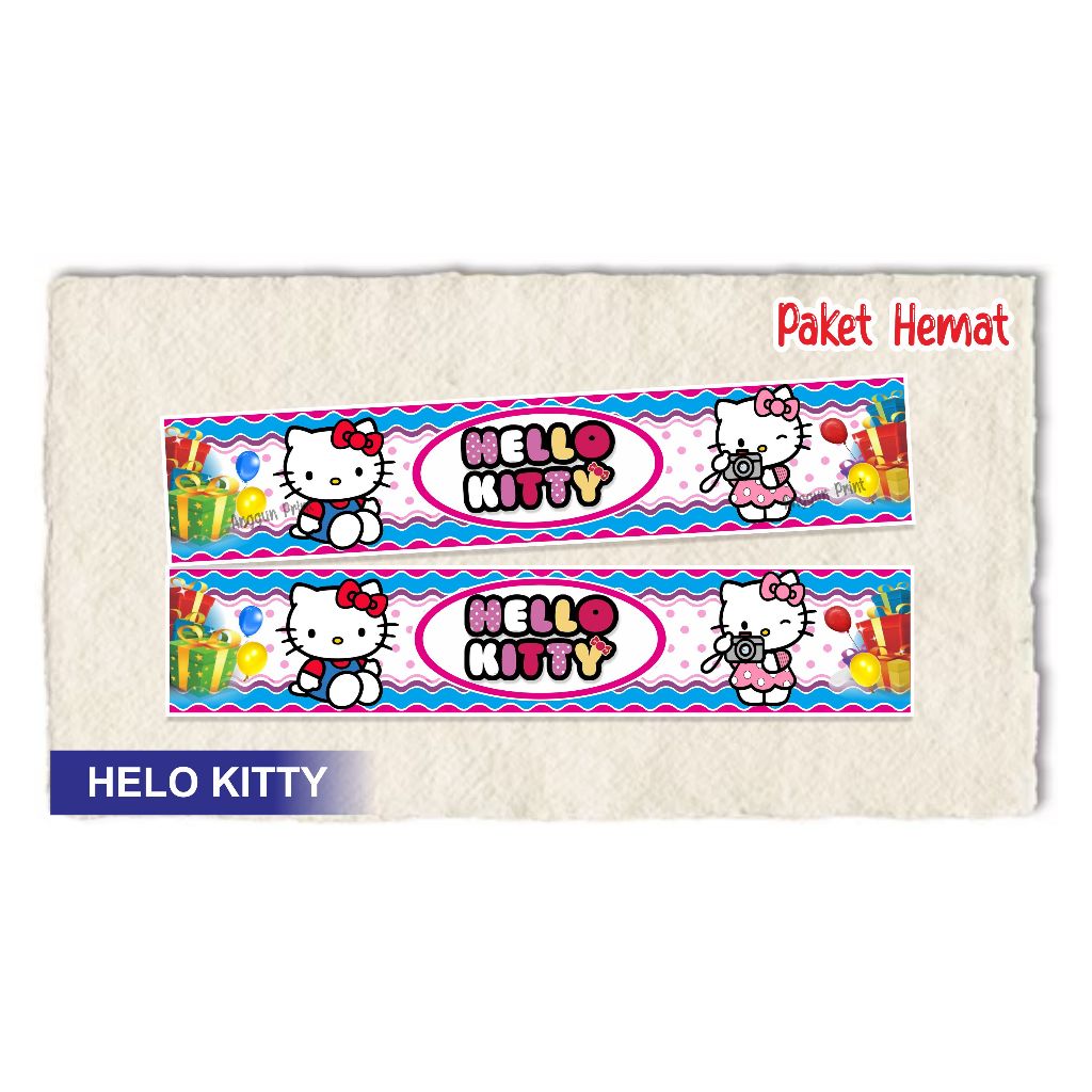 

Isi 18 pcs - hello kitty - Ready Stok - Tas Plastik Label Ulang Tahun - Birthday Goodie bag Murah