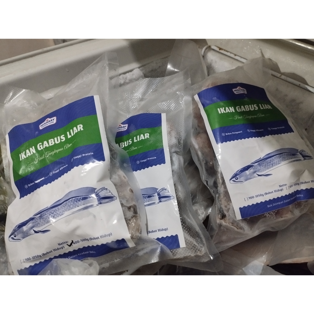 

Paket Reseller 500gr Mishary Frozen Food Ikan Gabus Tangkapan Liar