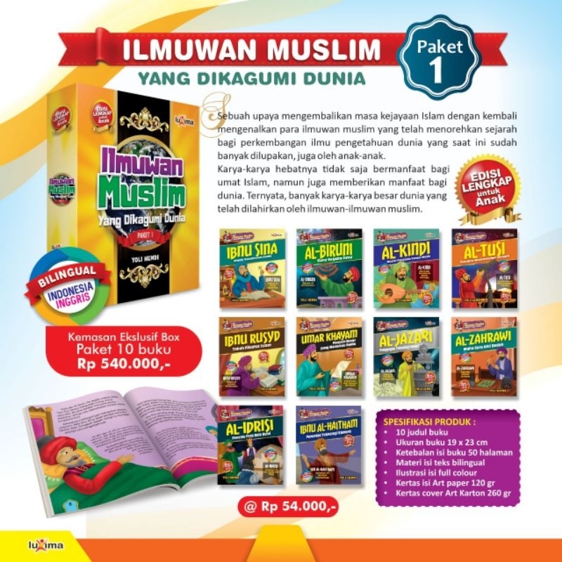 

Paket Buku Ilmuwan Muslim Jilid 1 ( Isi 10 buku )