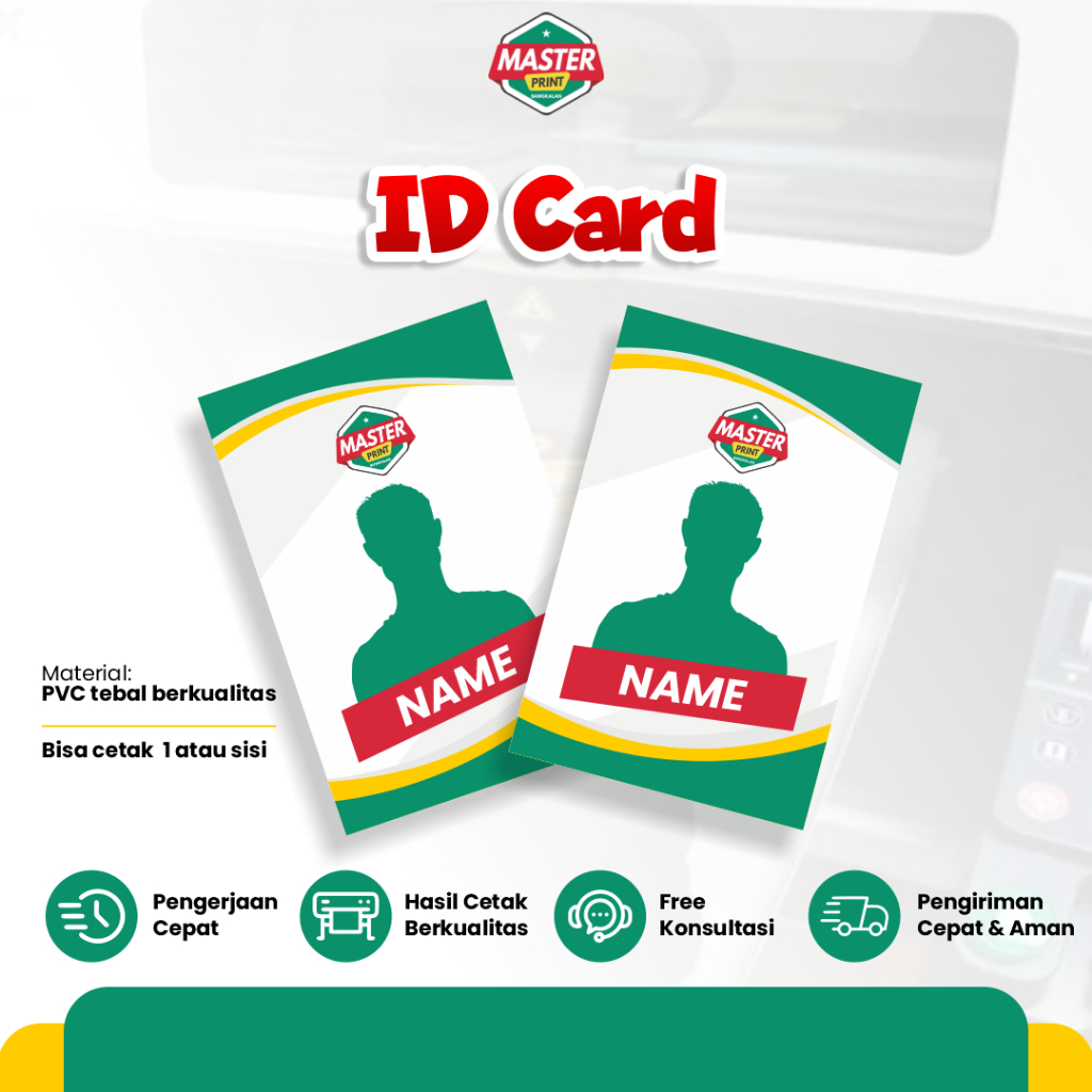 

Cetak id Card Custom Member Card Kartu Pelajar Bahan PVC Berkualitas