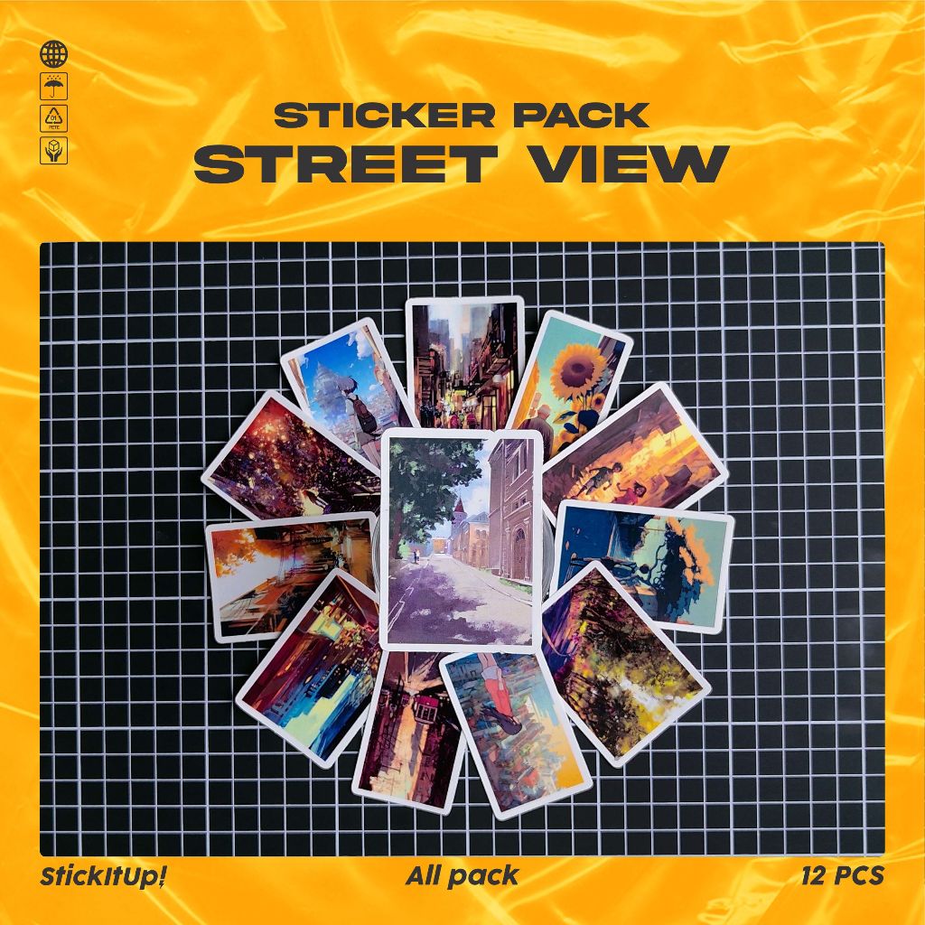 

COD✨ StickItUp Stiker Pack Kartun Seni Street View Lucu Colorfull Keren Untuk Koper Laptop Skateboard