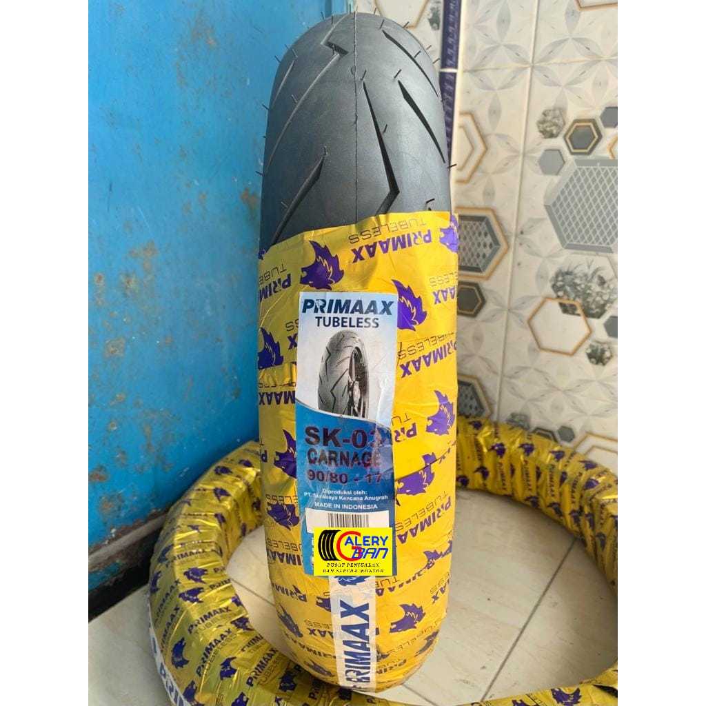 BAN MOTOR PRIMAAX SK03 90/80-17 BAN MOTOR RING 17 TUBELESS ban montor 90/80-17 ban ring 17 ban luar 