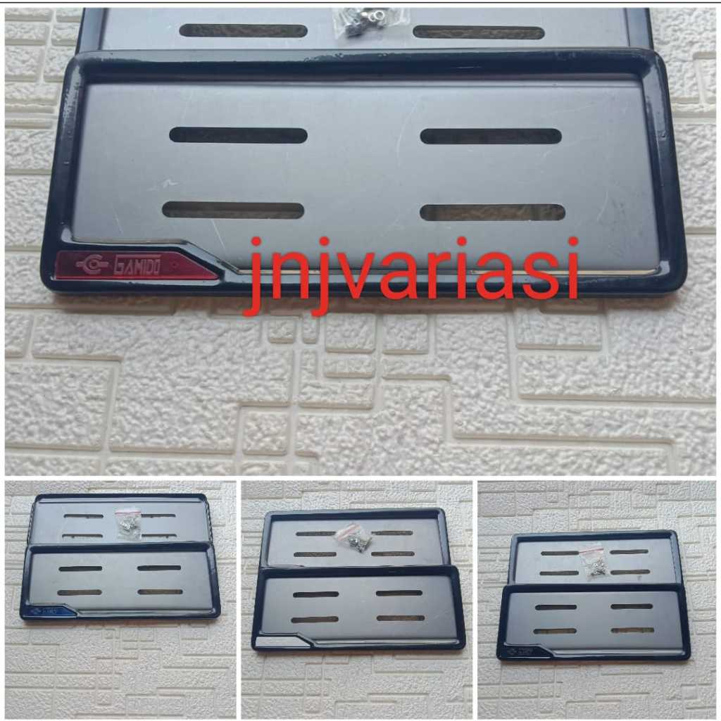 cover plat nomor GAMINO besi universal motor