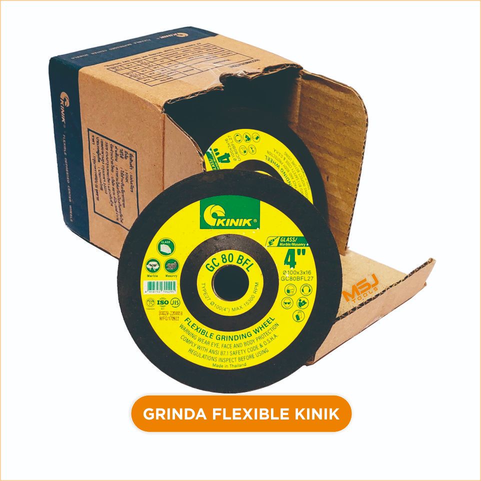 Batu Gerinda  Flexible 4" KINIK GC 80 poles granit, batu.