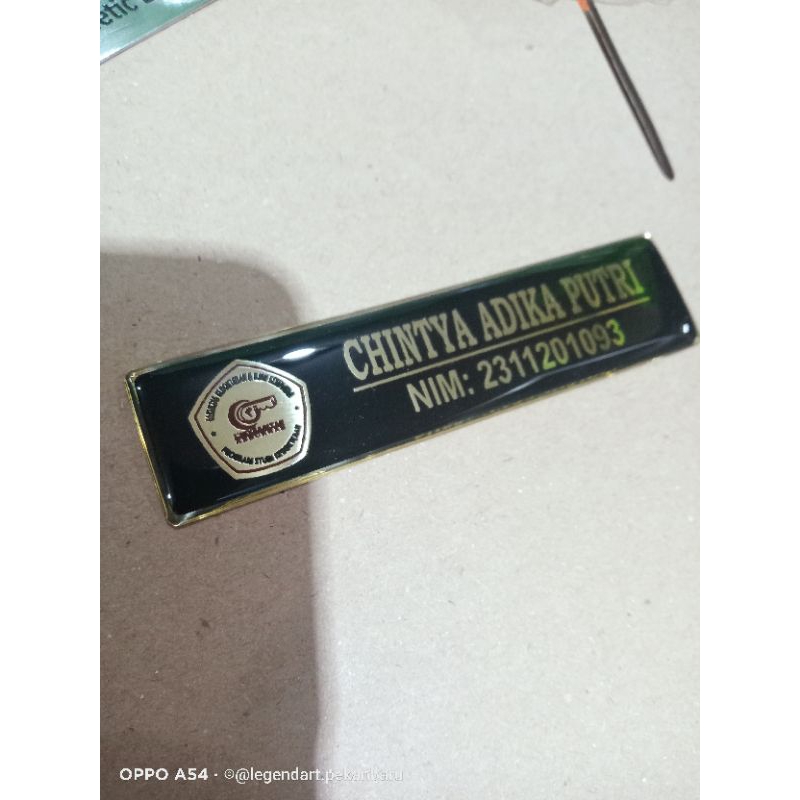 

Name Tag Mahasiswa Univrab - Papan Nama Mahasiswa Universitas Abdurrab