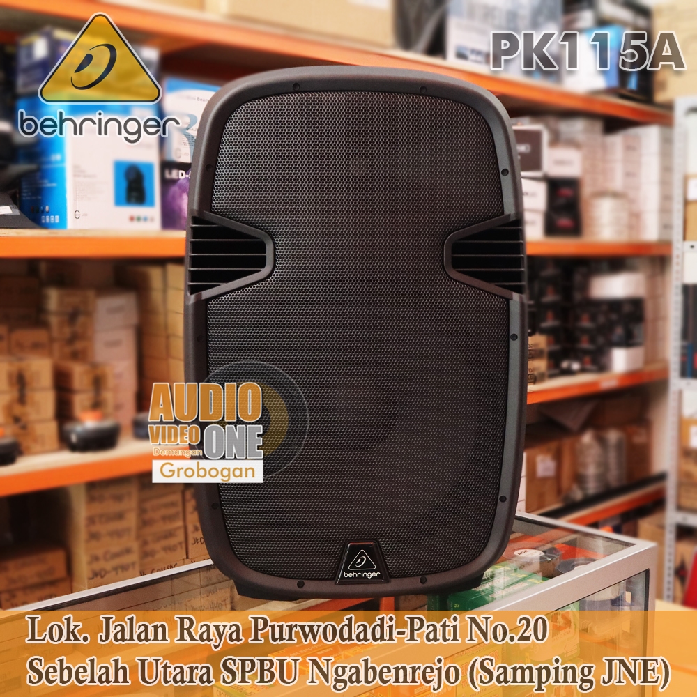 Speaker Aktif Behringer PK115A Speaker Monitor Floor 15 Inch 600 Watt Bonus Packing Kayu