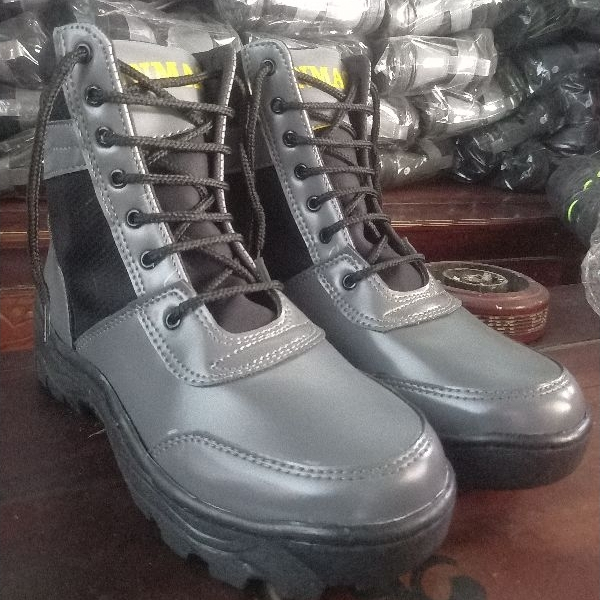 Sepatu Linmas Satlinmas Hansip PDL Linmas Terbaru Abu Abu Hitam PDL Dinas
