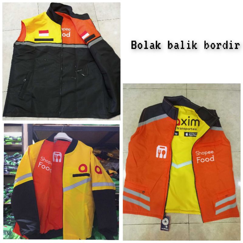 Rompi driver rompi bunglon rompi orange Bolak balik pria wanita