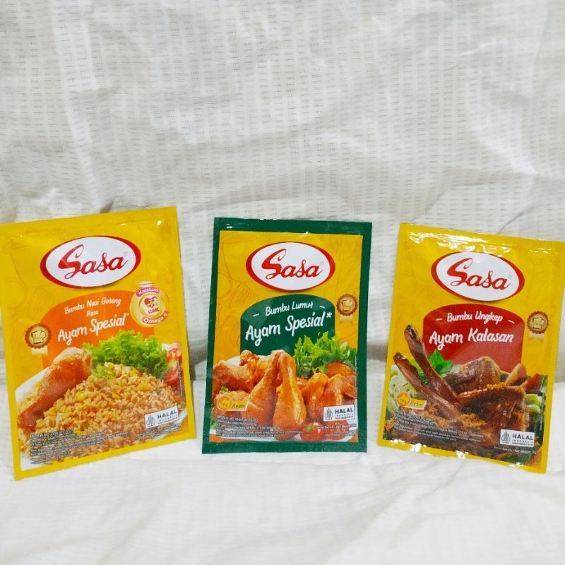 

bumbu instan sasa nasi goreng bumbu lumur ungkep ayam kalasan