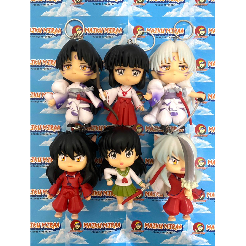 Figure Keychain / Gantungan Kunci Inuyasha B Sesshoumaru Kgome kikyo