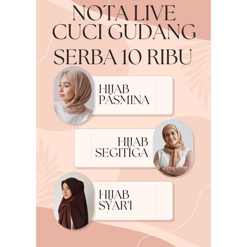 Cuci Gudang Hijab Serba 10 ribu