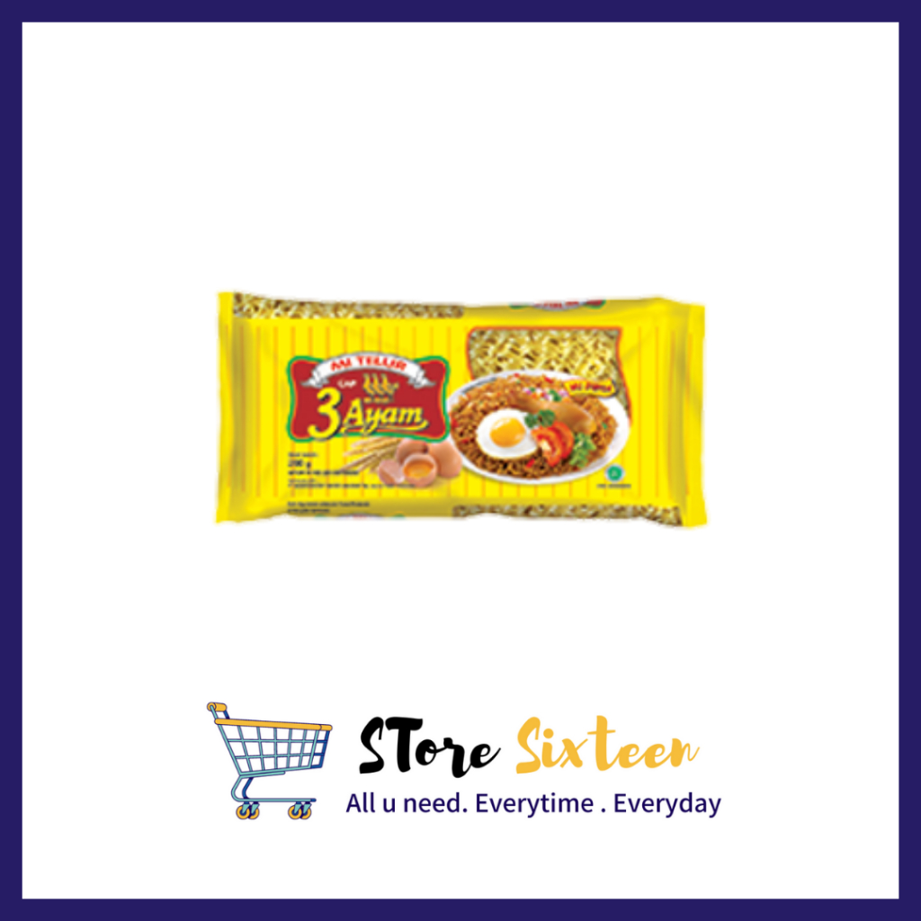 

Mie Telur Cap 3 Ayam Pcs / Satuan