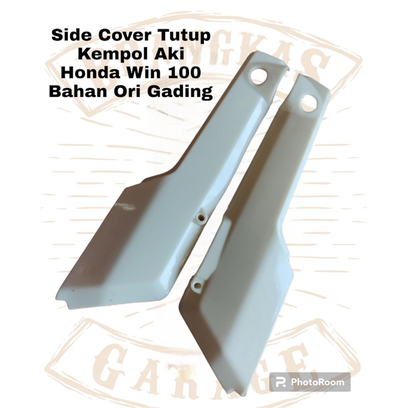 Side Cover Tutup Kempol Aki Honda Win 100 Bahan Ori Gading